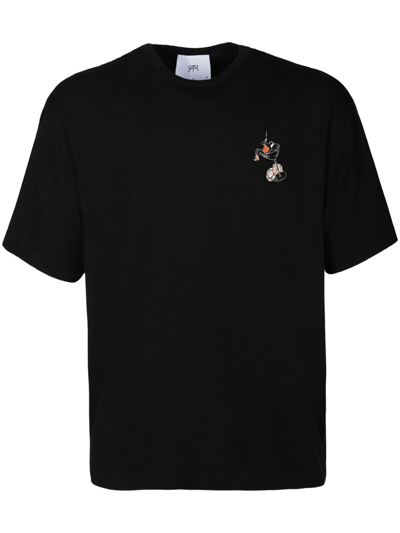 Rta Graphic-print Cotton T-shirt In Black