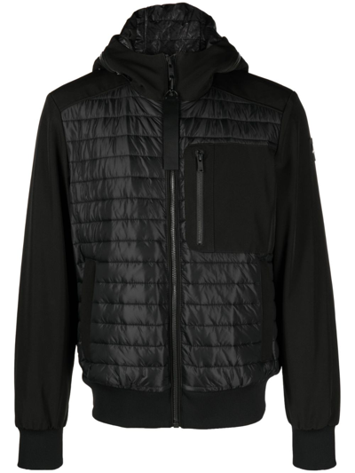Moose Knuckles Sherwood Padded Bomber Jacket In Black
