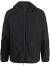 Y-3 HOODED QUILTED BOMBER JACKET
