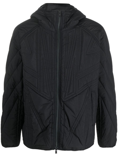 Y-3 Hooded Puffer Jacket In Black