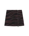 Ganni Wool Jacquard Mini Skirt In Black