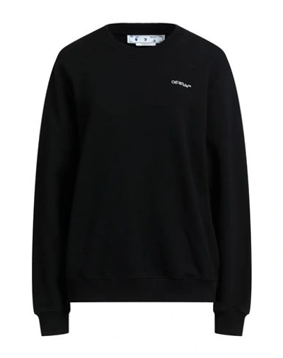 Off-white Woman Sweatshirt Black Size M Cotton, Elastane, Polyester, Other Fibres