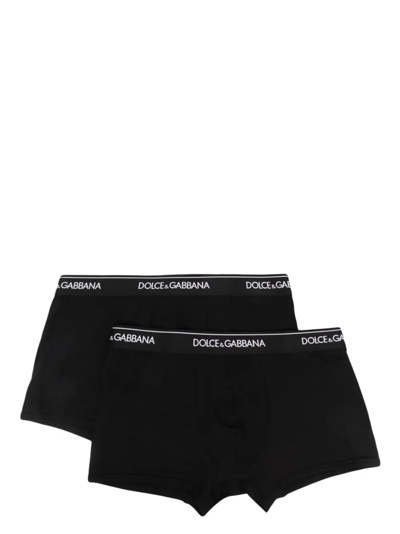 DOLCE & GABBANA SET OF 2 BOXERS WITH LOGO BAND