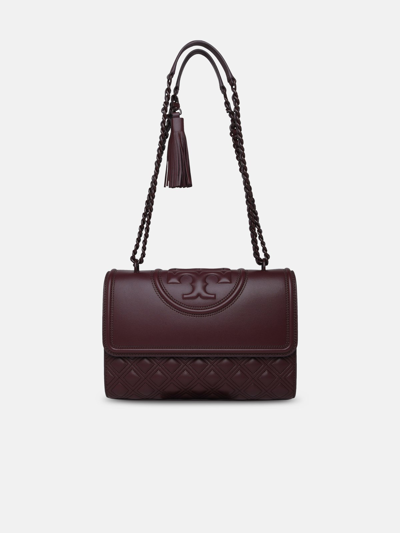 Tory Burch Tracolla Fleming In Bordeaux