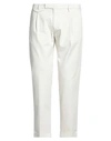 Michael Coal Man Pants Cream Size 35 Cotton, Elastane In White