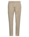 Michael Coal Man Pants Beige Size 33 Cotton, Elastane