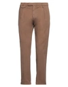 Michael Coal Man Pants Brown Size 35 Cotton, Elastane