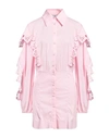 Jijil Woman Mini Dress Pink Size 4 Cotton, Polyamide, Elastane