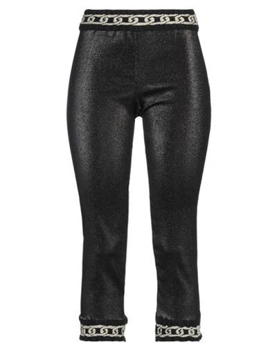 Elisa Cavaletti By Daniela Dallavalle Woman Cropped Pants Black Size 6 Cotton, Polyester, Elastane,