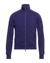 Dsquared2 Man Sweatshirt Dark Purple Size S Polyester, Cotton, Elastane In Purple