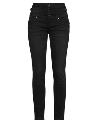 Liu •jo Woman Jeans Black Size 24w-30l Cotton, Elastane