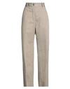 Patou Woman Pants Dove Grey Size 6 Cotton