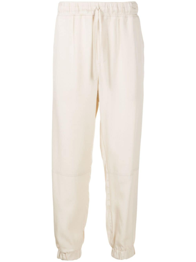 Handred Drawstring Tapered Trousers In Neutrals