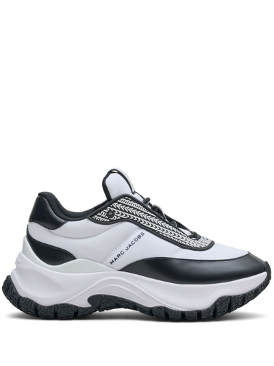 Marc Jacobs The Lazy Chunky Sneakers In 116 White/black