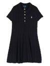 Polo Ralph Lauren Short-sleeve Polo Dress In Blue