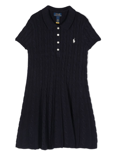 POLO RALPH LAUREN POLO PONY KNITTED POLO DRESS