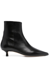 AEYDE 50MM POINTED-TOE ANKLE BOOTS