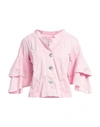 Elisa Cavaletti By Daniela Dallavalle Woman Jacket Pink Size 12 Cotton, Elastane