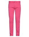 Dsquared2 Man Denim Pants Fuchsia Size 26 Cotton, Elastane In Pink