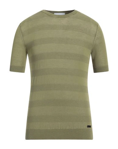 Gaelle Paris Gaëlle Paris Man Sweater Sage Green Size S Cotton