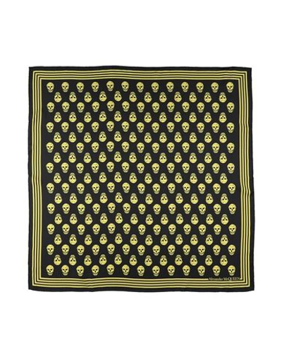 Alexander Mcqueen Woman Scarf Yellow Size - Silk In Yellow