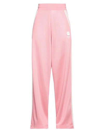 Kenzo Woman Pants Pink Size L Polyester, Viscose, Elastane