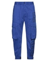 Dsquared2 Man Pants Blue Size 32 Cotton, Elastane In Blue