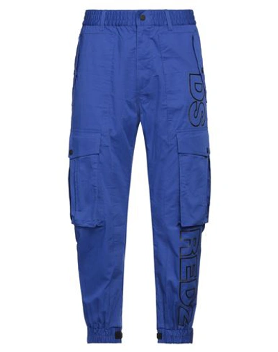 Dsquared2 Man Pants Blue Size 32 Cotton, Elastane