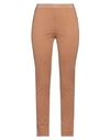 Liviana Conti Woman Leggings Camel Size 6 Viscose, Polyamide, Elastane In Beige