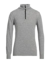 Grey Daniele Alessandrini Man Turtleneck Grey Size 38 Wool, Polyamide