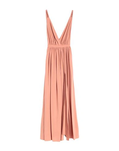 Jijil Woman Maxi Dress Pastel Pink Size 8 Viscose, Polyester, Acetate, Pbt - Polybutylene Terephthal