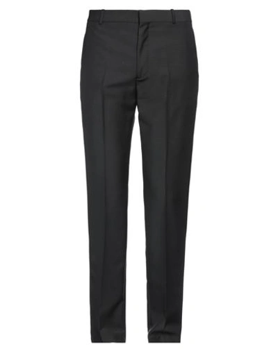 Alexander Mcqueen Man Pants Black Size 36 Wool, Mohair Wool