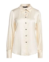 Icona By Kaos Woman Shirt Ivory Size 4 Viscose In White
