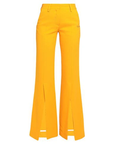 Off-white Woman Pants Yellow Size 4 Viscose