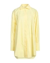 Patou Woman Short Dress Yellow Size 6 Cotton