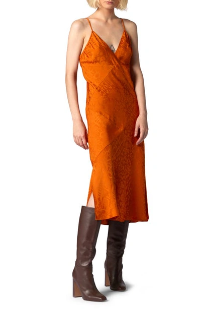 Equipment Leo Silk Slipdress In Autumn Maple