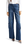 ALICE AND OLIVIA CAY BAGGY CARGO JEANS