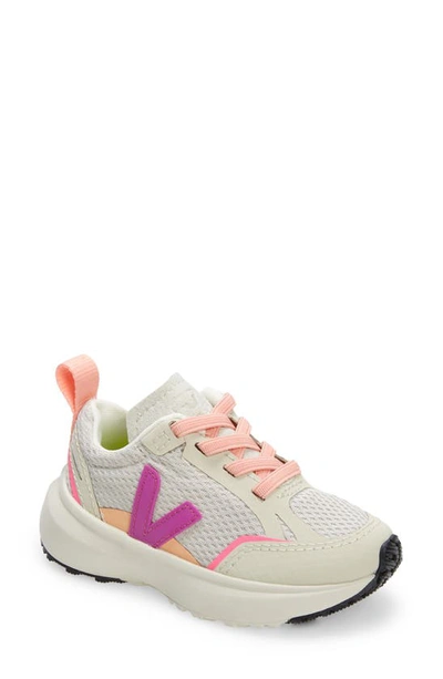 Veja Kids' Small Canary Sneakers In White