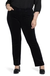 Nydj Marilyn Straight Leg Jeans In Black