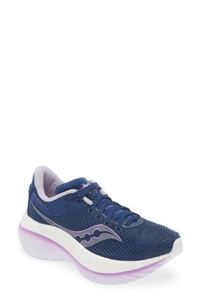 Saucony Kinvara Pro Running Shoe In Indigo/ Mauve