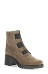 Bos. & Co. Indie Waterproof Bootie In Taupe/ Dkbrown Suede/ Elastic