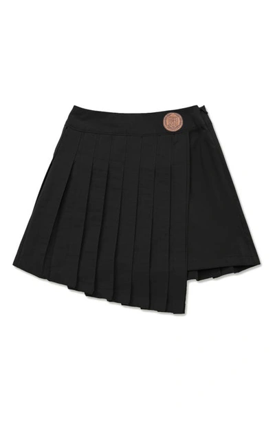 Honor The Gift Kids' Pleated Asymmetric Skirt In Black