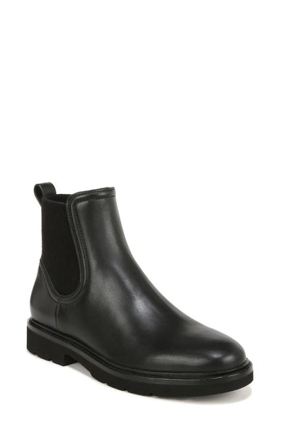 Vince Rue Leather Chelsea Ankle Boots In Black