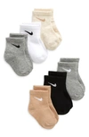 Nike Babies' Logo Assorted 6-pack Crew Socks In Multicolor
