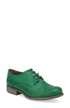 Miz Mooz Letty Oxford Flat In Emerald