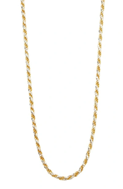 Argento Vivo Rope Chain Necklace In Gold