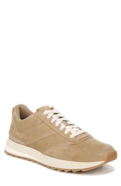 Vince Men's Edric Vintage Suede Trainers In Warm New Camel