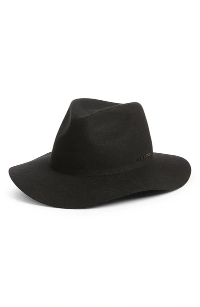 Rag & Bone City Felted Wool Fedora In Black