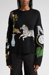 Monse Motif-embroidered Wool Jumper In Black