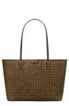 Tory Burch Small Ever-ready Zip Tote In Walnut Brown